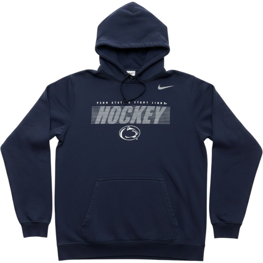 Nike Penn State Nittany Lions Hockey Hoodie Navy Blue Mens Medium Pullover